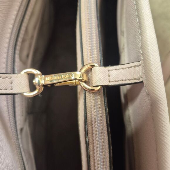 Michael Kors Shania Jet Set Travel Tote Bag Chain Link Blush Pink - Picture 3 of 7